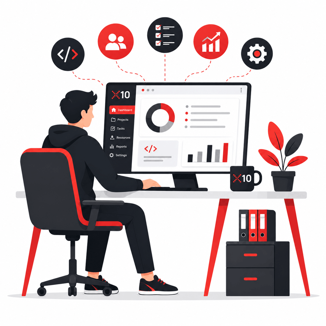 Dashboard illustration
